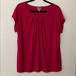 Worthington Woman Magenta Blouse Size 1X